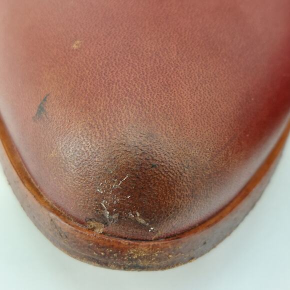 Nisolo Women's Booties Size 9 Leather Burgundy Brown Chelsea - Picture 8 of 13